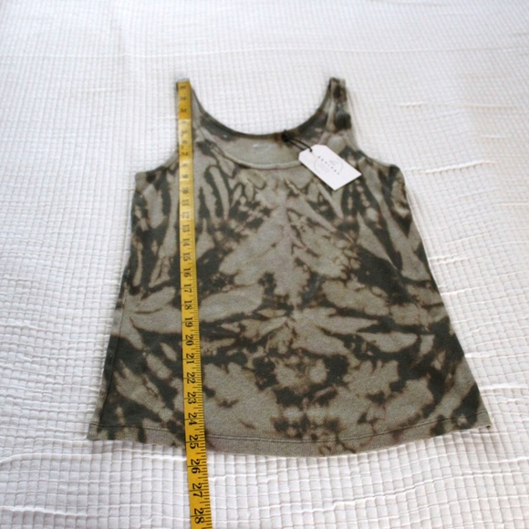 Handmade reverse tie dye ribbed knit tank top by Hue Revival - Picture 8 of 11